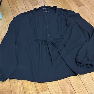 LOFT Women's Elegant Black Blouse